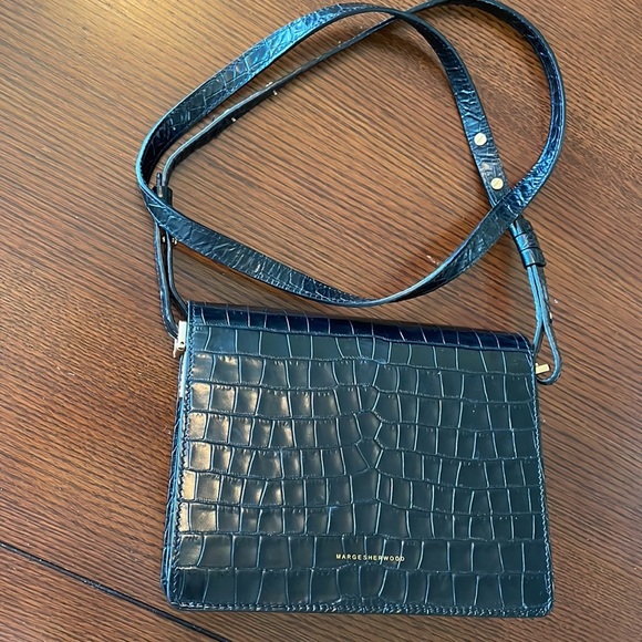 Marge Sherwood Classic Mini Bag. Black. 8” x 7”. - Picture 5 of 13